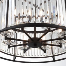 Auburn Steel 8 Light Pendant